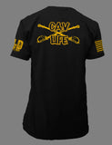 Cav Life t-shirt in black.