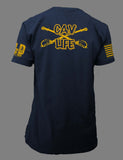 Cav Life t-shirt in Navy Blue.