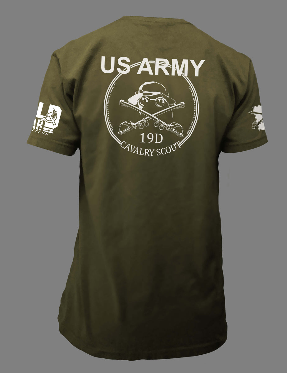 19 Delta Cavalry Scout Military Themed T-Shirt Cold War Outfitters 19 Delta Cavalry Scout Military Themed T-Shirt Cold War Outfitters